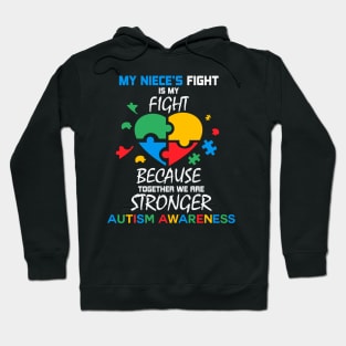 Niece Auntie Uncle Autism Awareness Gift for Birthday, Mother's Day, Thanksgiving, Christmas Hoodie